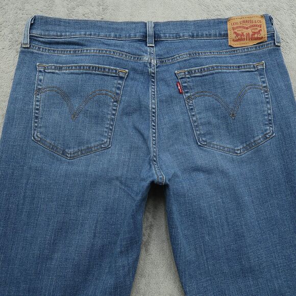 Levi's Jeans Women's Size 32 Blue Mid-Rise Boyfriend 26.5" Inseam Distressed - Picture 14 of 16